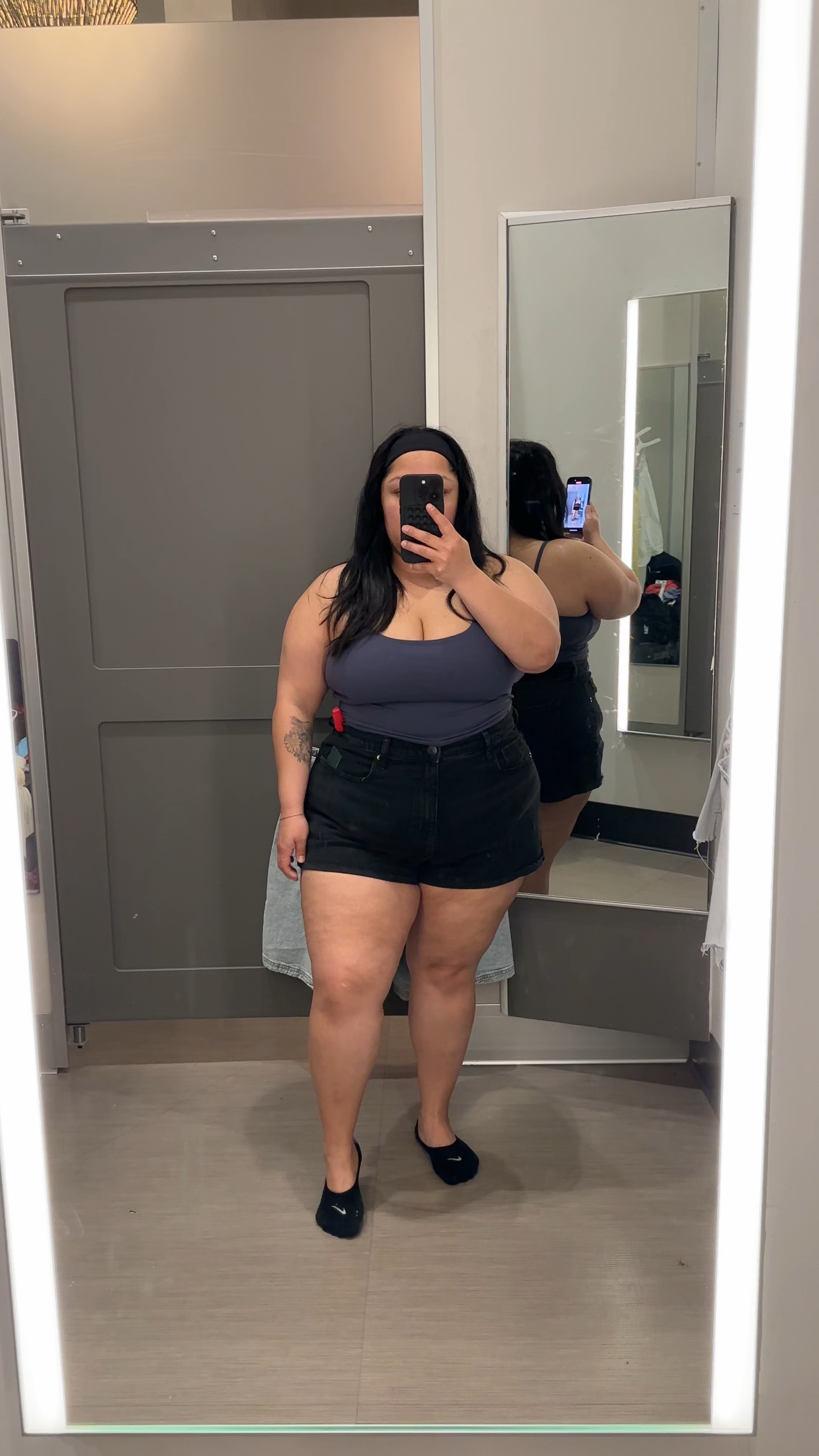 Denim Shorts as a plus size girl from target 

NOTE: I’m currently in between 16-18 sizes as I’ve lost some inches from weight training. So keep in mind while reading description below 

First Black Shorts size 17 have minimal stretch to them, stick to your size 

Bermuda light wash shorts size 17 run oversized so also stick to your size if you want that loose cool girl vibe 

Light denim shorts size 18 super comfy and has that flowy vibe from the thighs (looks like these haven’t hit online yet, I’ll update this when available) 

Medium wash denim shorts size 16 are way to booty short for me so I’d size up if you don’t want them that short 

Medium wash Bermuda shorts size 17 also runs the same as the other light wash Bermuda shorts. If you want the cool girl loose vibe stick to your size 

#LTKSeasonal #LTKPlusSize #LTKVideo