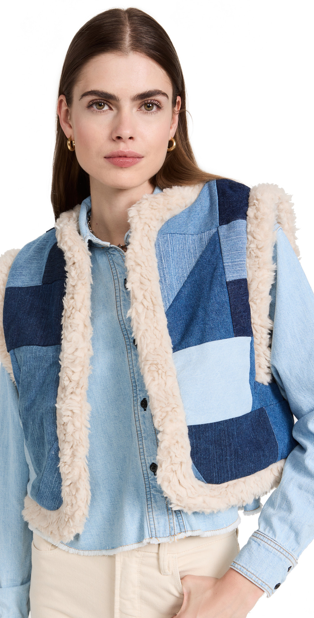 Sea Diego Denim Patched Vest | SHOPBOP | Shopbop