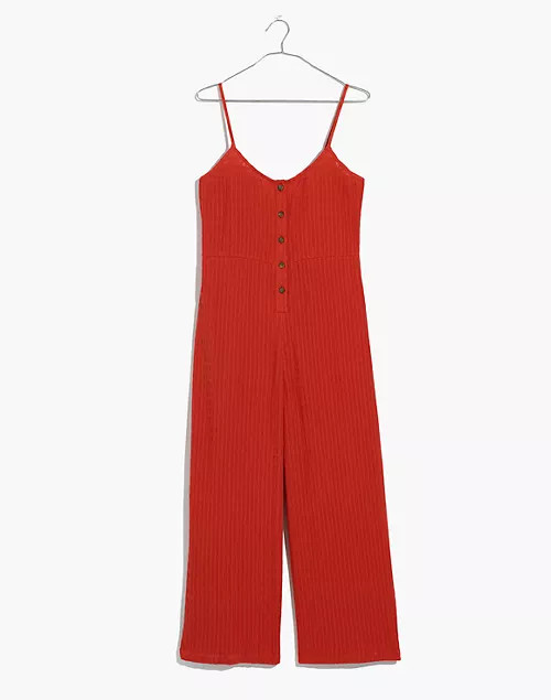 Textured Cover-Up Jumpsuit | Madewell
