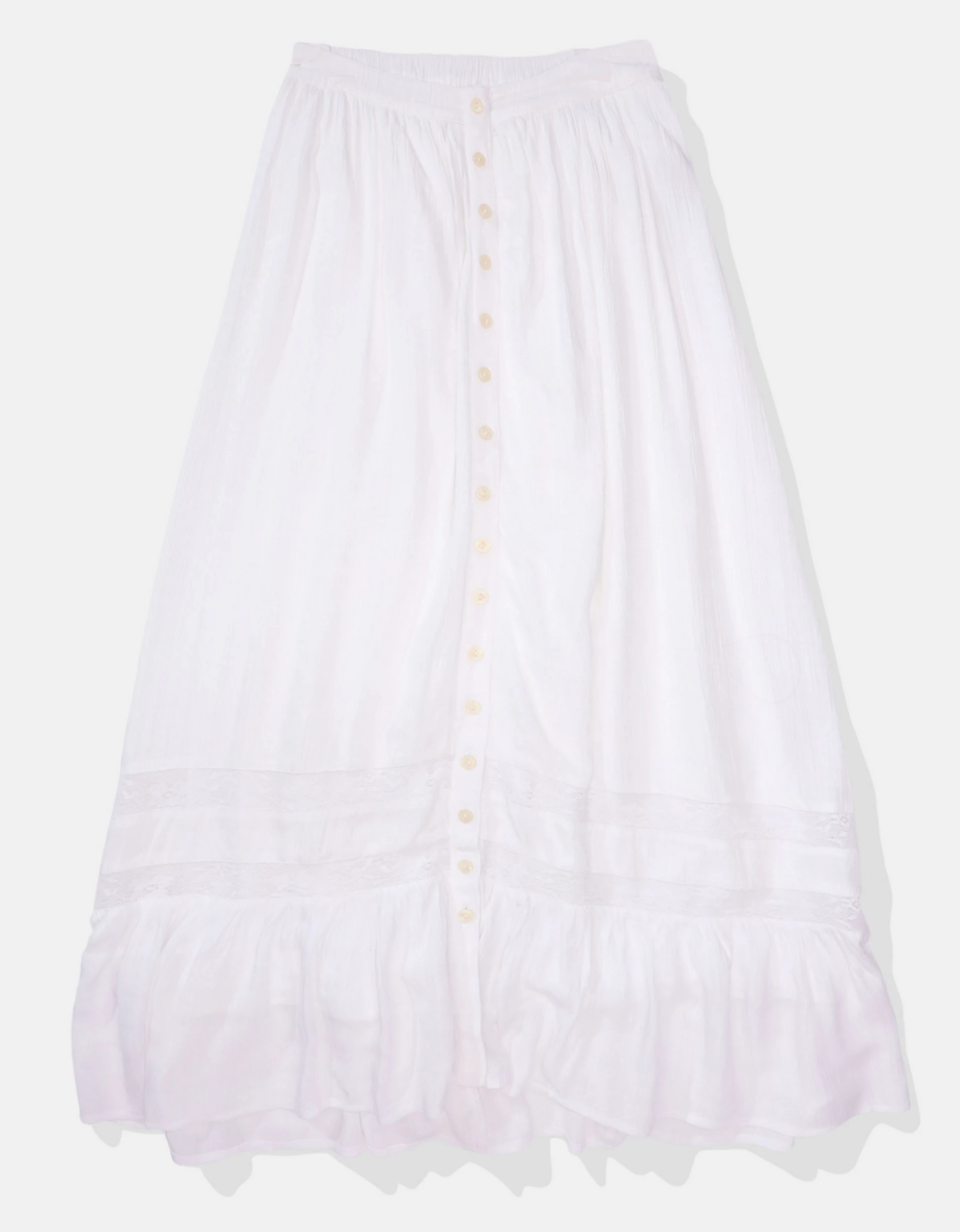 AE Button Front Midi Skirt | American Eagle Outfitters (US & CA)