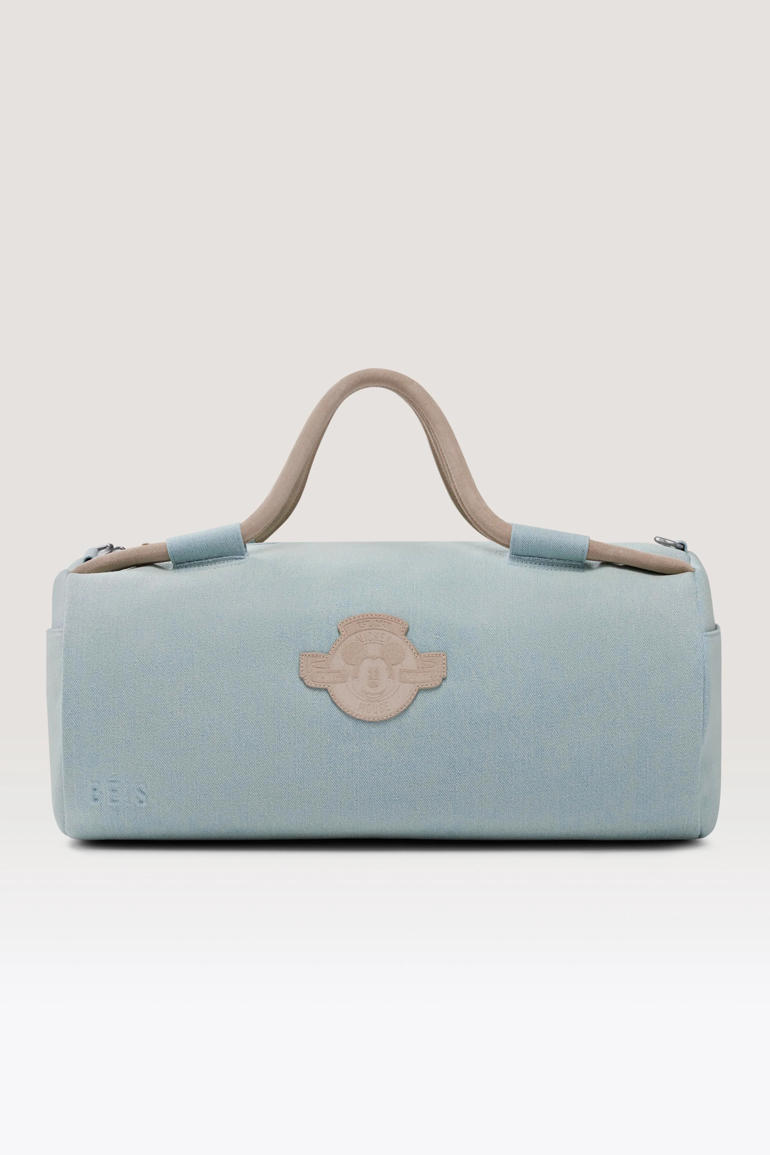 B\u00c9IS \u2018The Disney Large Duffle' in Blue Jeans - Big Blue Disney Travel Duffle Bag | BEIS
