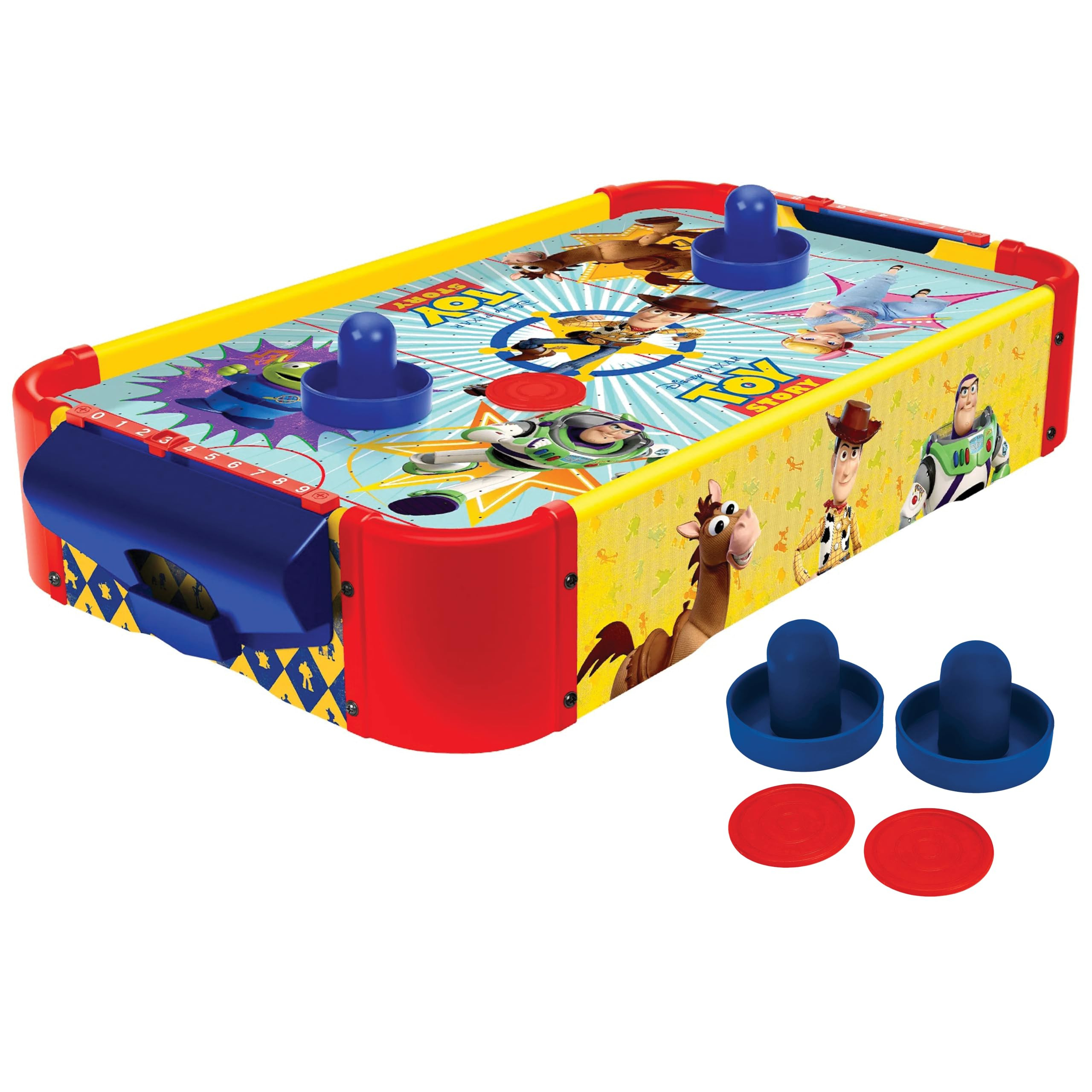 World Tech Toys Toy Story Air Hockey Table for Kids - Buzz & Woody Tabletop Game with Puck, Pushe... | Amazon (US)
