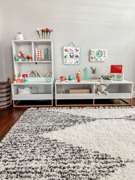 Playroom shelves and tv stand. Toy storage. Playroom storage. Playroom shelving.

#LTKfamily #LTKhome #LTKkids