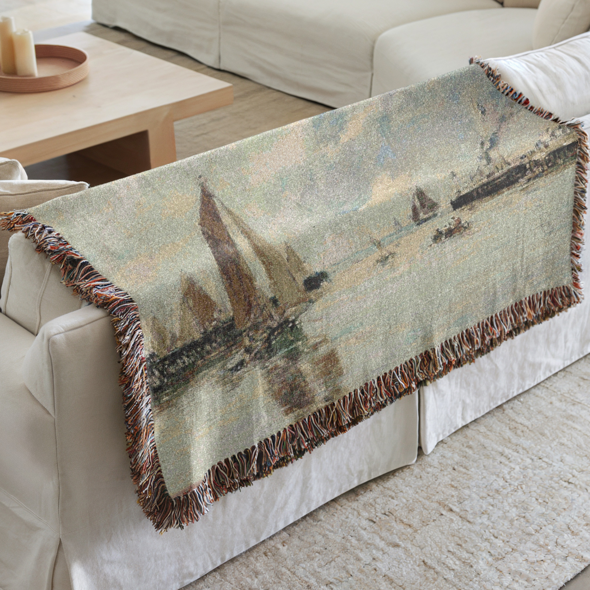 Vintage sailboat throw blanket for your neutral living room space - perfect for your cottage or beach home 

 #LTKstyletip #LTKfamily #LTKgiftguide