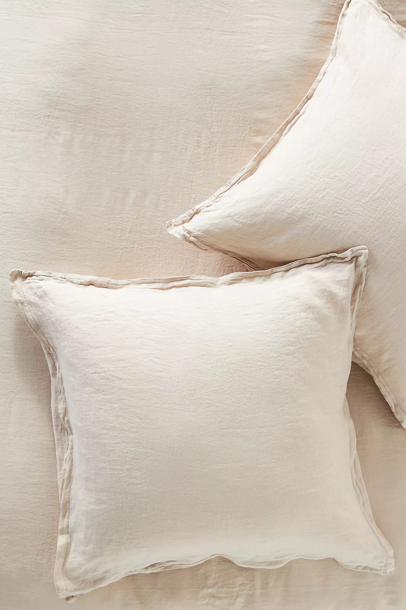 Washed Linen Euro Sham | Anthropologie (US)