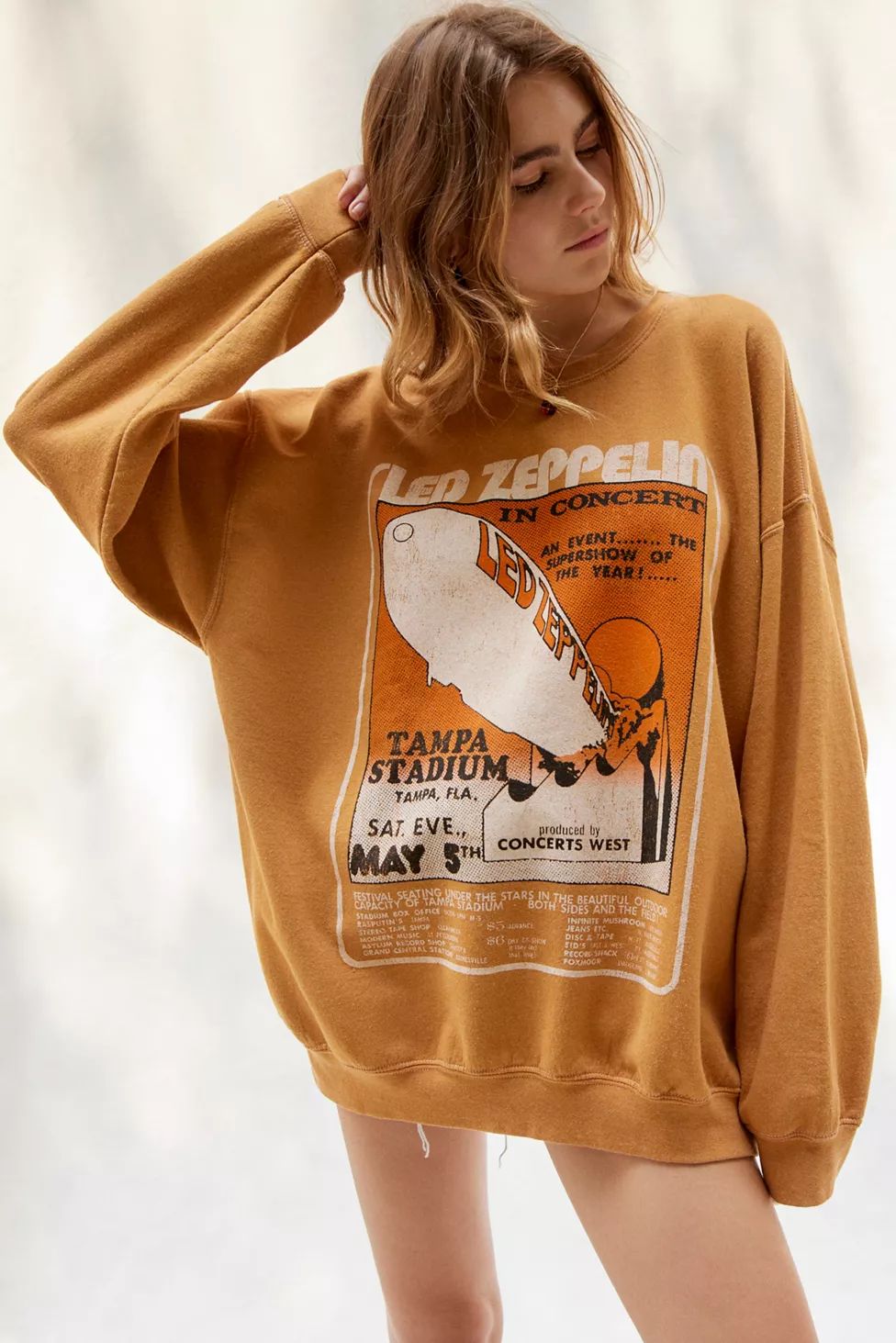 Led Zeppelin Poster Pullover Sweatshirt | Urban Outfitters (US and RoW)