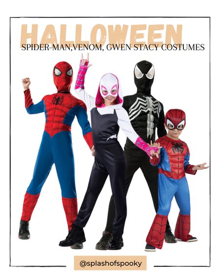 Spider-Man and other characters in the Spiderverse are a fun and classic choice for Halloween 2023.

#LTKunder100 #LTKSeasonal