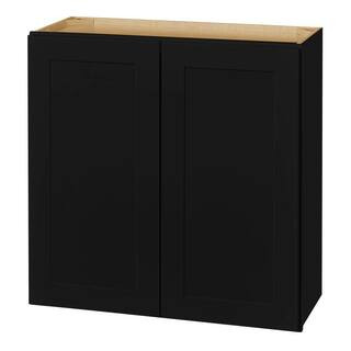 Hampton Bay Avondale 36 in. W x 12 in. D x 30 in. H Ready to Assemble Plywood Shaker Wall Kitchen... | The Home Depot