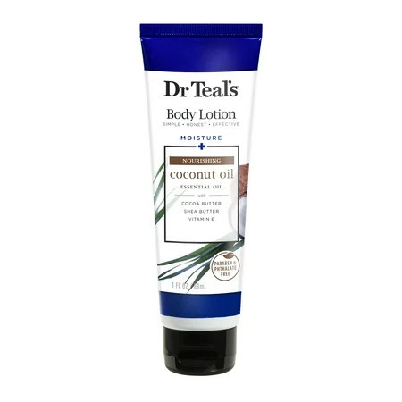 Dr Teal’s Nourish & Protect Body Lotion with Coconut Oil, 24 Hour Moisture, Travel-size, 3 fl oz | Walmart (US)