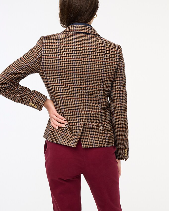 Wool-blend schoolboy blazer in houndstooth | J.Crew Factory
