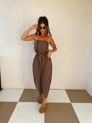 Rain Maker Jumpsuit Large / Denim Blue | Copper and Cloth