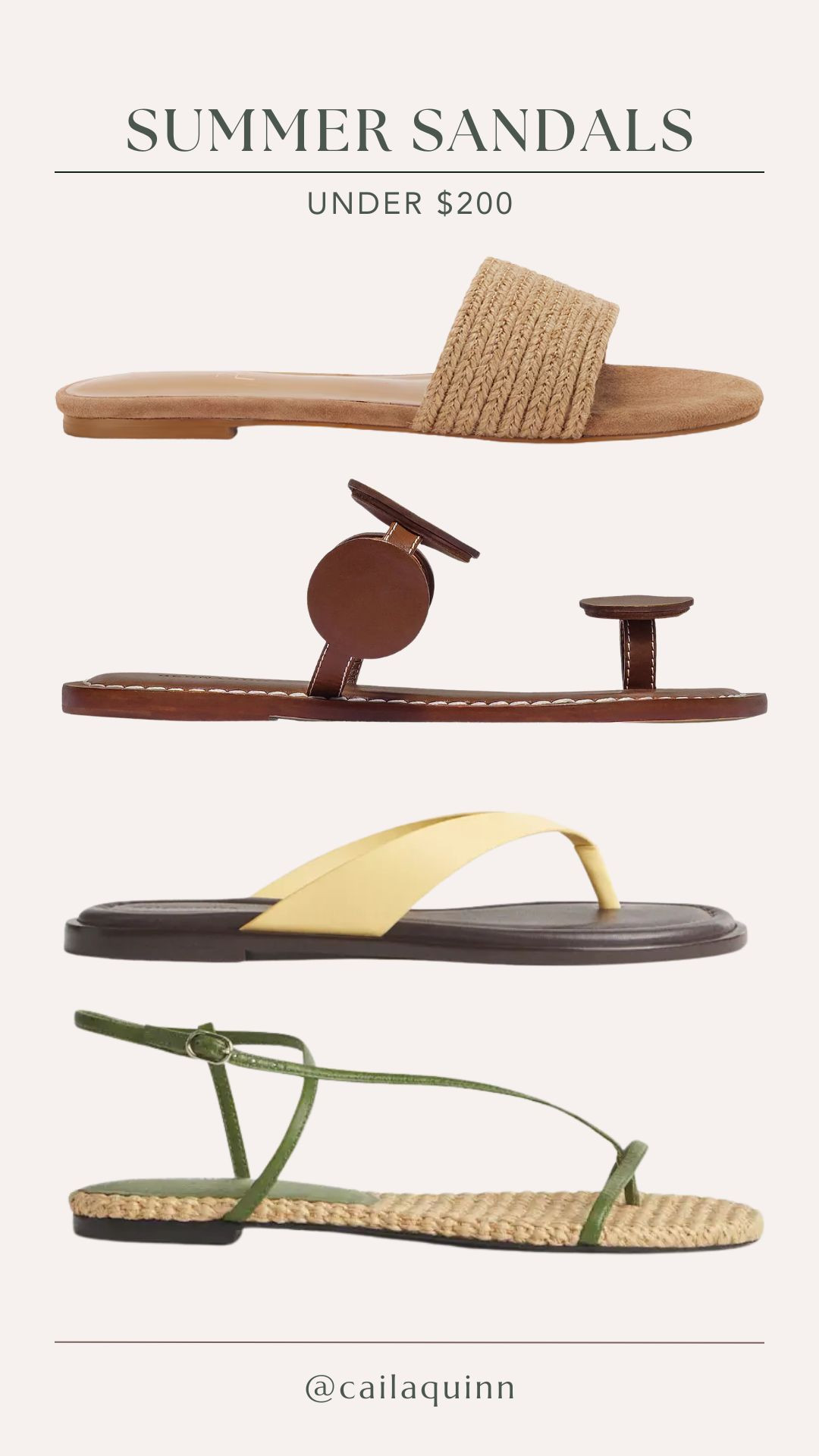 summer sandals under $200 

 #LTKdayinmylife #LTKgrwm #LTKootd
