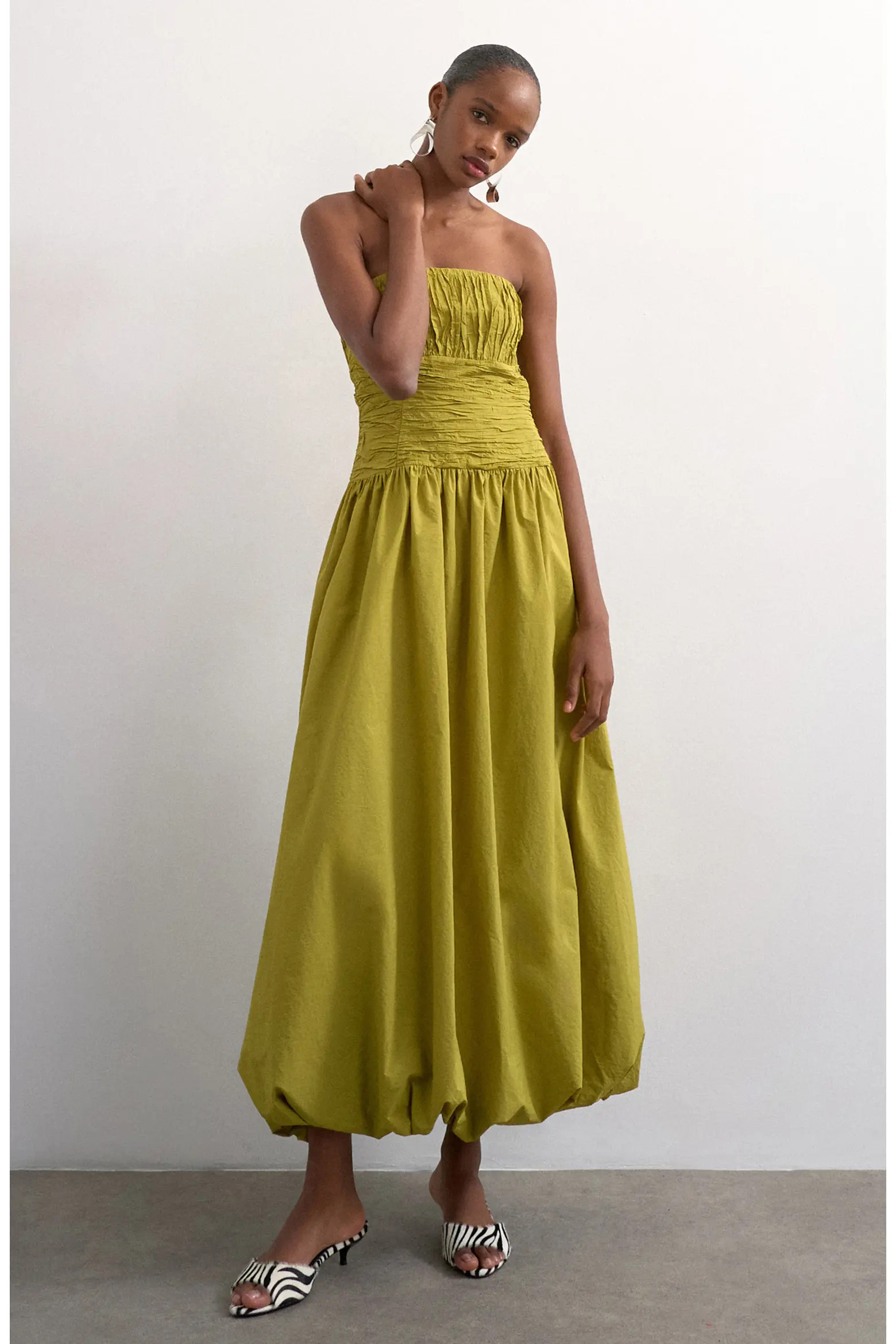 Topshop Premium Strapless Bubble Hem Dress (Women) | Nordstrom | Nordstrom