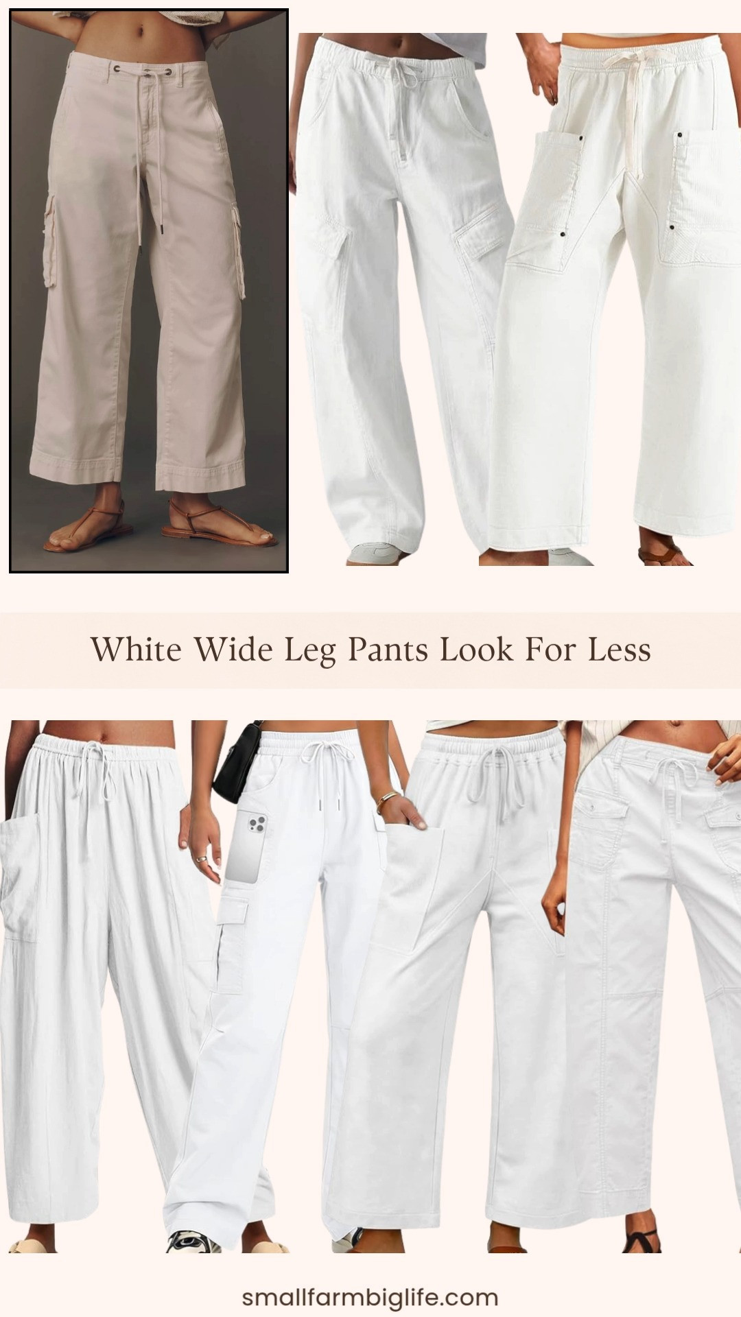 White wide leg cargo pants are one of the biggest summer trends right now and Amazon has so many great options at prices that make it easy to try the trend without committing to a designer price tag. I rounded up my favorites from baggy denim cargo styles and cotton drawstring versions to lightweight quick dry travel pants and flowy palazzo styles, so there is a silhouette for every body type and every occasion. White cargo pants look so clean and fresh for summer and style beautifully with a fitted tank, a cropped tee, or a breezy linen button down. Tap to shop! 

 #LTKgrwm #LTKootd #LTKOver40
