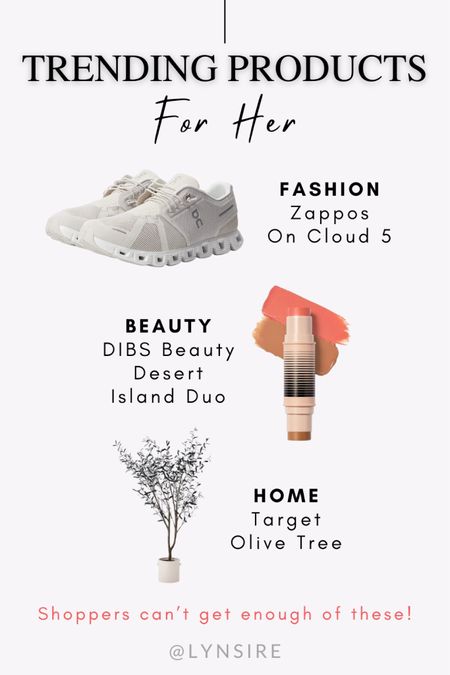 Trending products shoppers can’t get enough of! Fashion on cloud 5, beauty desert island duo, home Target olive tree. 


#LTKbeauty #LTKhome #LTKFind