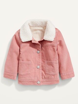 Corduroy Sherpa-Trim Trucker Jacket for Baby | Old Navy (US)