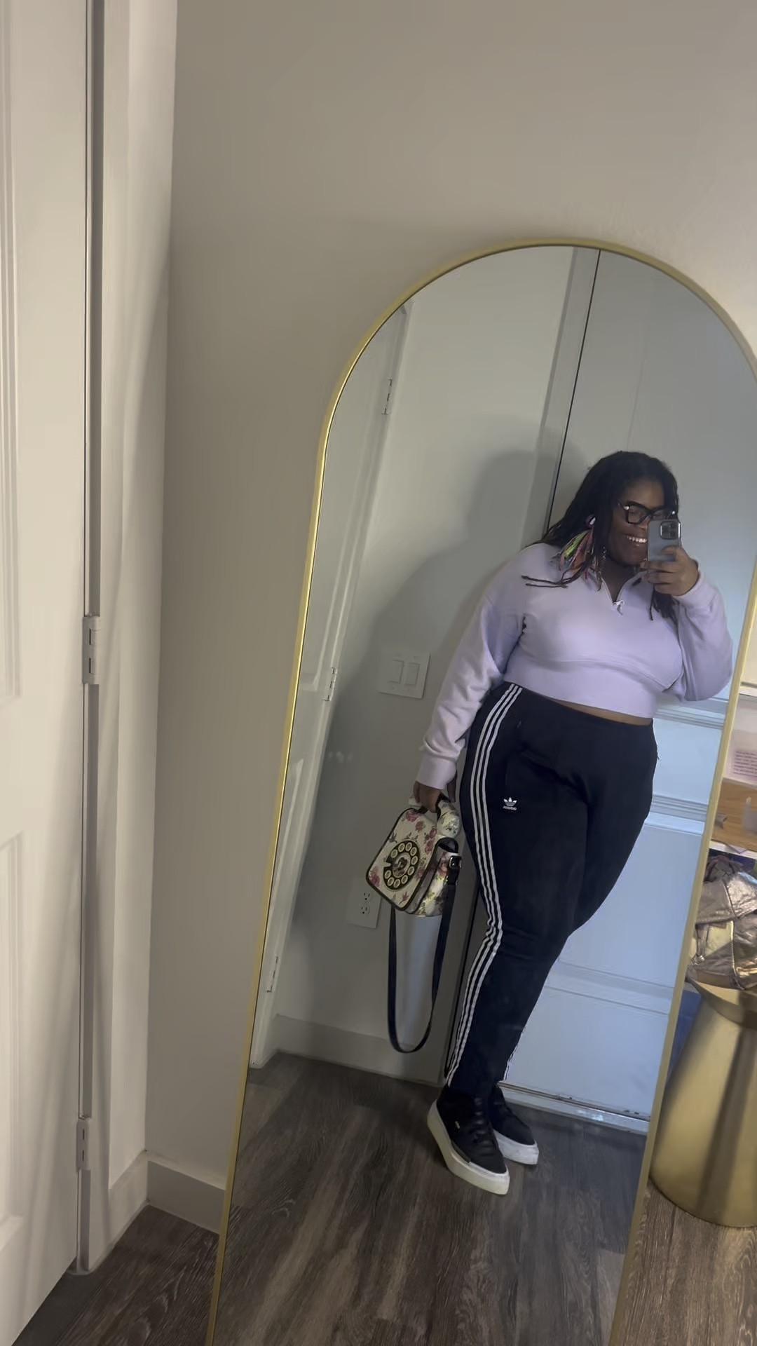 Didn’t feel like getting dressed up today, but you will never catch me slipping. So, I threw on this comfy outfit, but added some glam to it with the earrings and noveltyhandbag 💜

#LTKPlusSize #LTKStyleTip