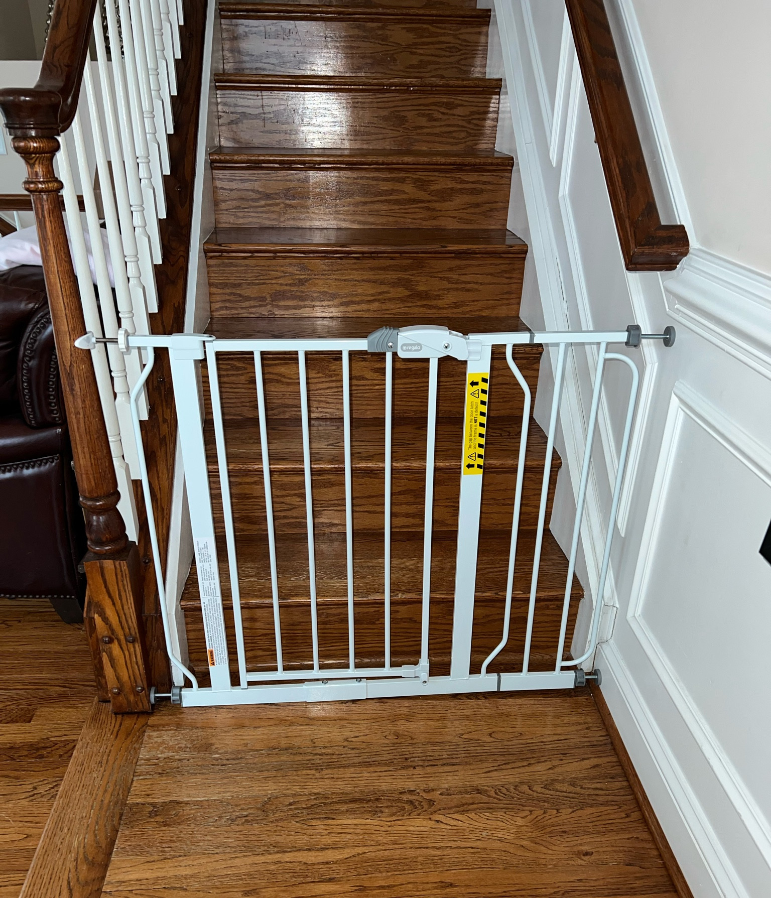 Baby gate for stairs w/ banister + wall 

#LTKbaby