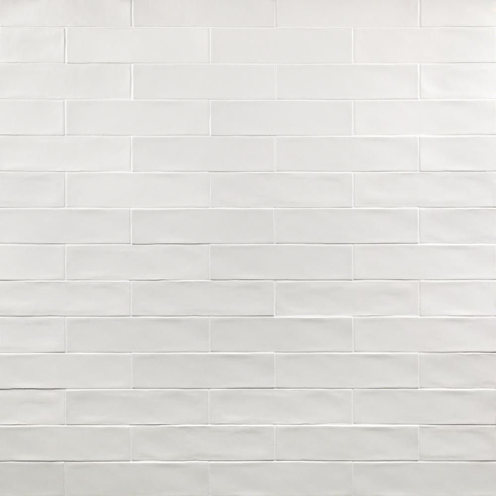 White 3 in. x 12 in. 8 mm Matte Ceramic Subway Wall Tile (22-piece 5.38 sq. ft. / Box) | The Home Depot