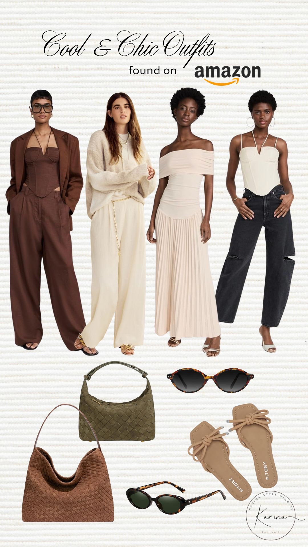 Obsessed about these fashion forward finds on Amazon! Just ordered everything in the graphic and anxiously waiting for them to arrive at my door! Size xs and smalls, the bags are to die for, they look expensive but are not. Lots of them on spring sale! 

#LTKSaleAlert #LTKStyleTip #LTKItBag