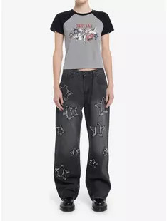 Nirvana In Utero Girls Raglan Baby T-Shirt | Hot Topic