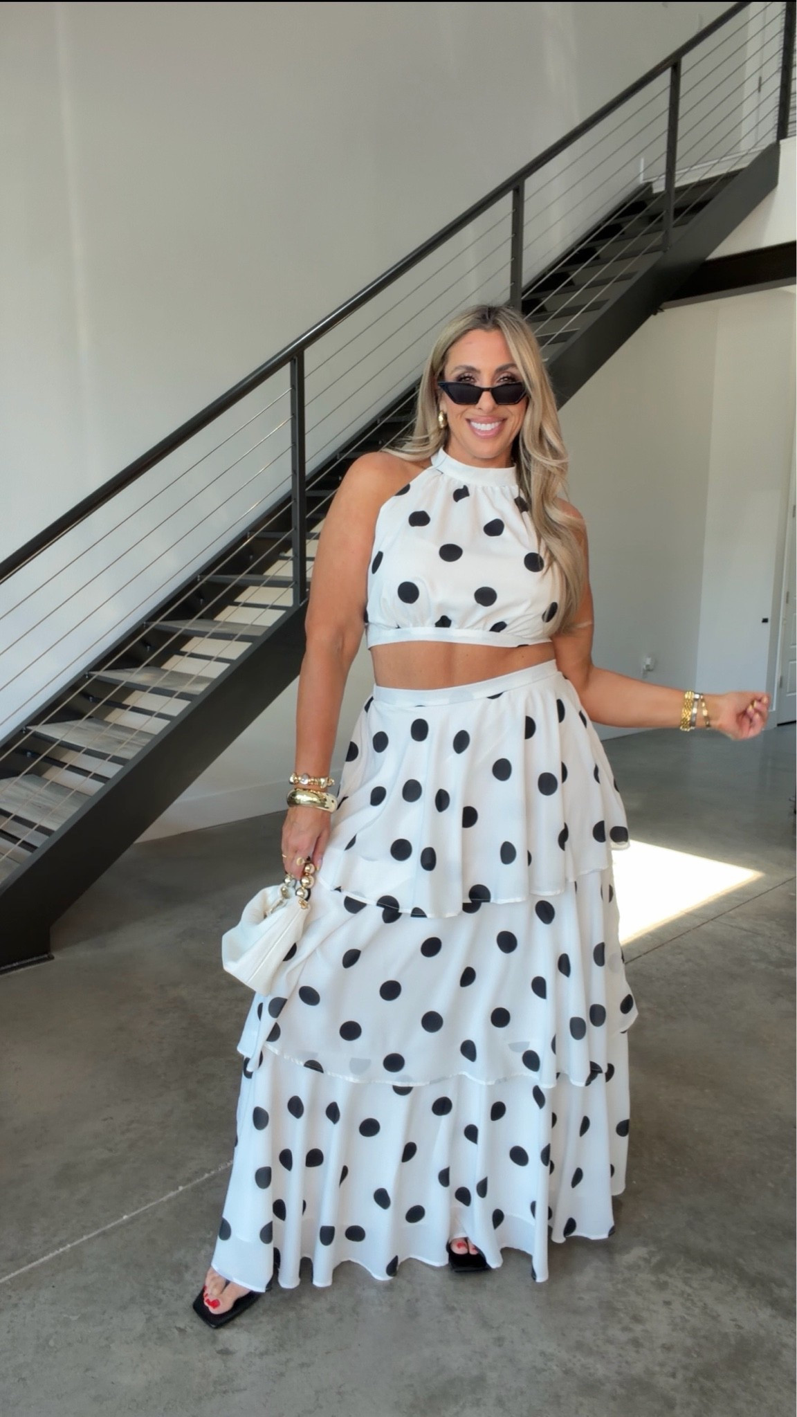 Super cute polka dot set wearing a L but would prefer the XL for more room in bust and longer top.

#LTKootd #LTKMidsize #LTKOver40