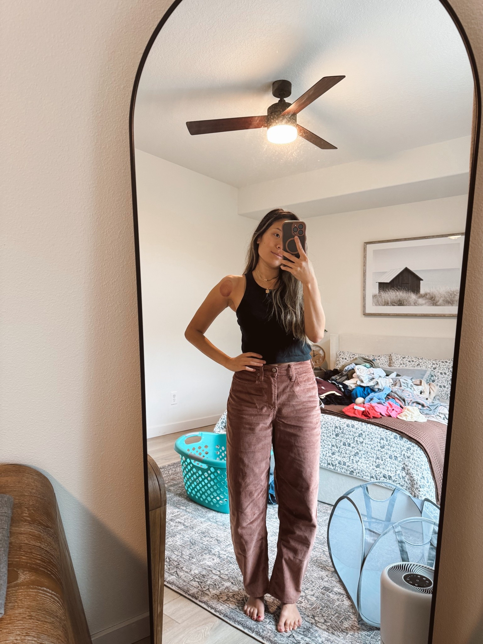 For reference I’m 5’3” 117lb. Wearing size 4 regular in mauve. 

#LTKPetite #LTKFindsUnder50