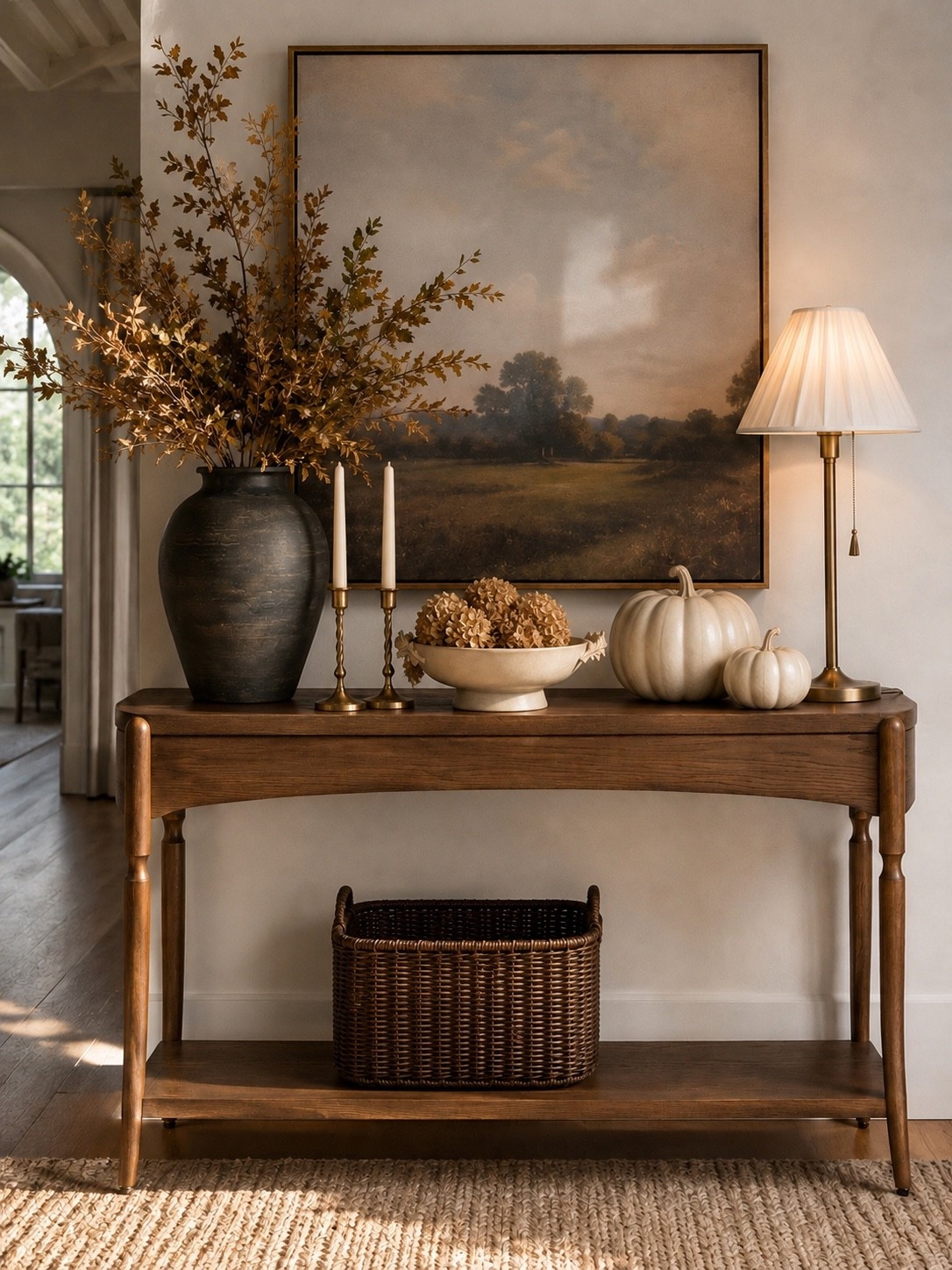 Cozy Fall Console Table Styling You’ll Want to Copy 🍂🤍

If you’re looking for an easy way to make your entryway feel warm and inviting, this timeless fall console table is the perfect inspiration. Layered with neutral pumpkins, warm brass accents, rich wood tones, and beautiful seasonal stems, these pieces create an elevated look that will carry you through the entire fall season.

Follow @farmtotablecreations on Instagram for more cozy home finds and trending decor.#LTKFall #FallDecor #PotteryBarn #PotteryBarnStyle #EntrywayDecor #ConsoleTableDecor #NeutralDecor #CozyHome #HomeDecor #FallHome #DesignerInspired #SeasonalDecor #HomeInspiration #FarmToTableCreations

#LTKHome #LTKHome #LTKSaleAlert