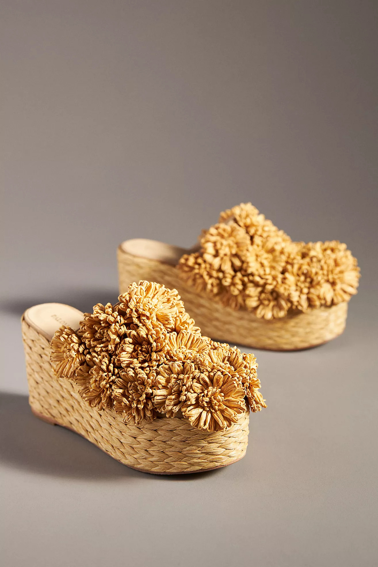 Paloma Barcelo Flower Wedge Sandals | Anthropologie (US)