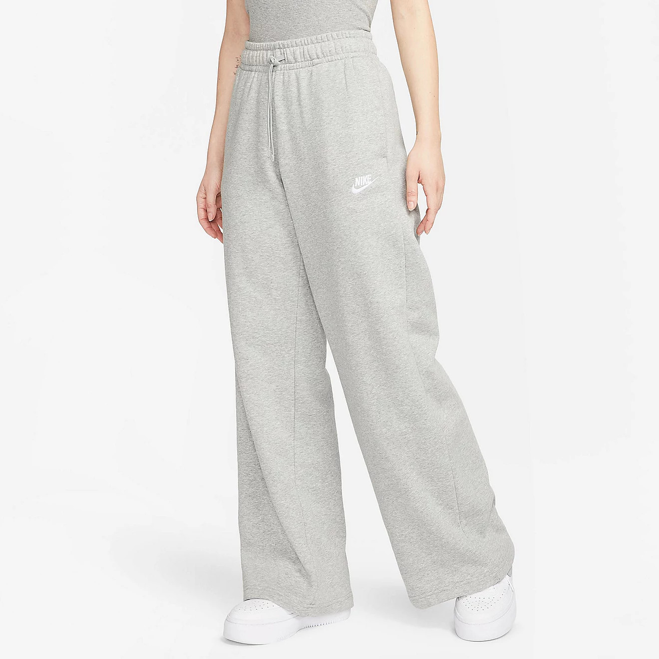 Nike Women's Sportswear Club Fleece Mid-Rise Wide-Leg Sweatpants | Academy Sports + Outdoors