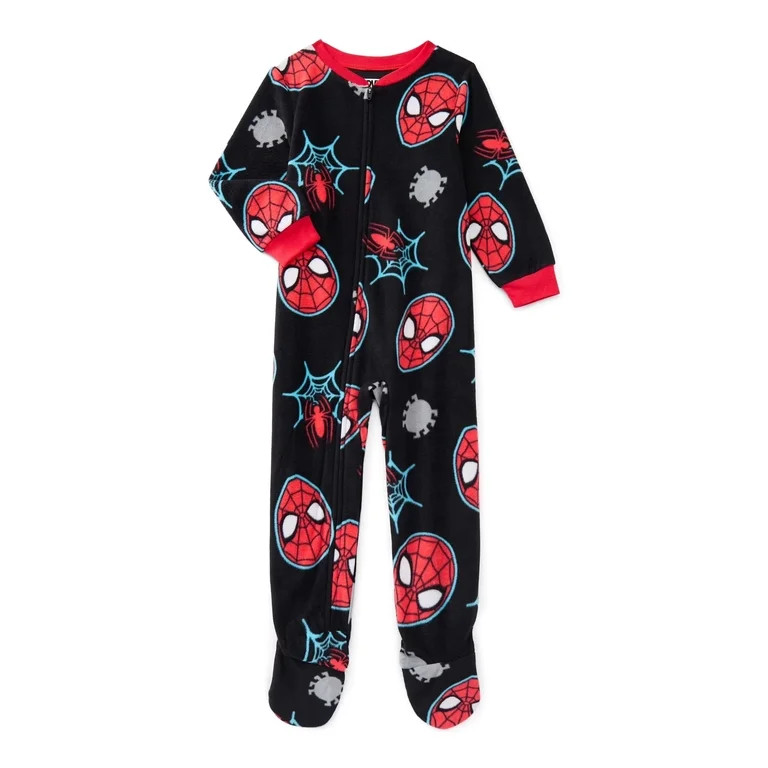 Disney Unisex Spider Man Spidey One Piece Sleeper Pajamas, 2T | Walmart (US)