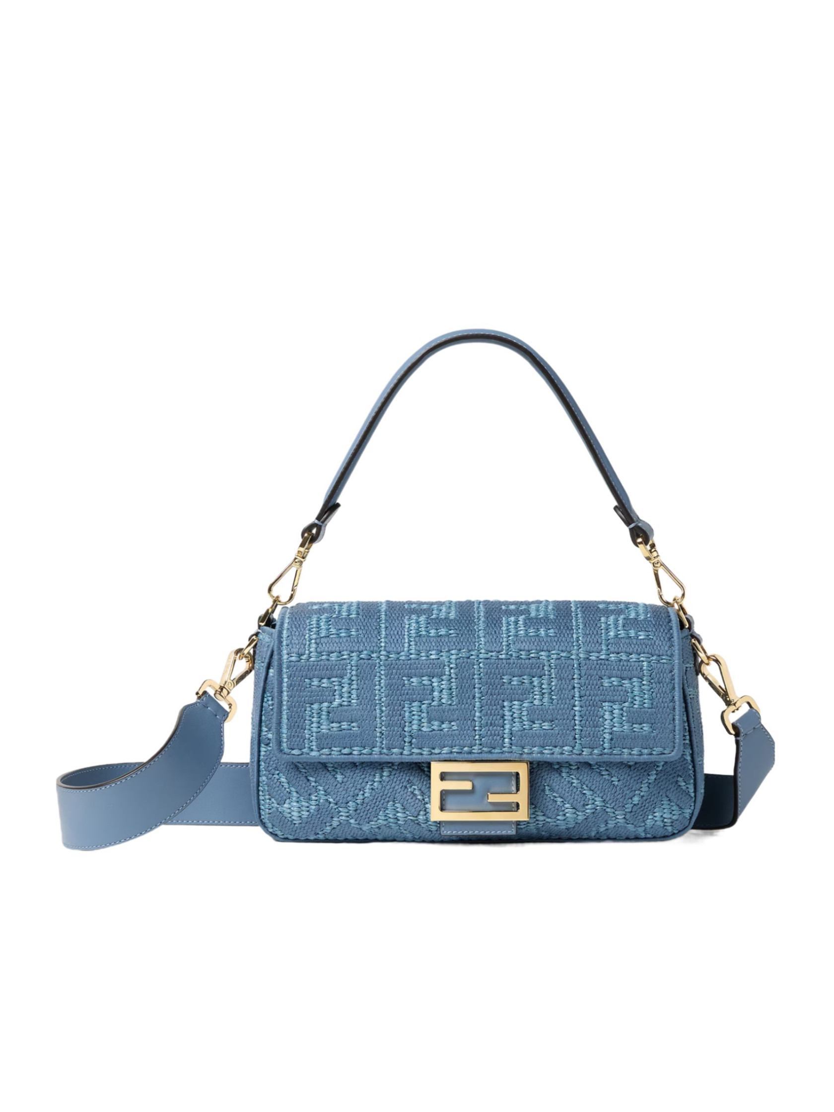 Fendi Baguette Embroidered Shoulder Bag | Senser US