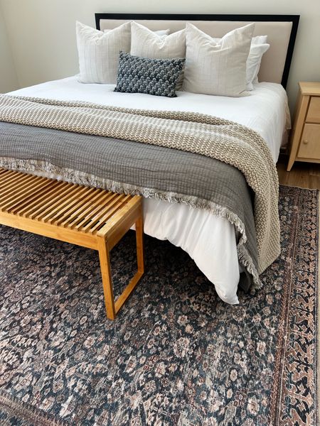 Bedroom progress! Bedroom rug, loloi rug, target bedding 

#LTKstyletip #LTKfindsunder100 #LTKhome