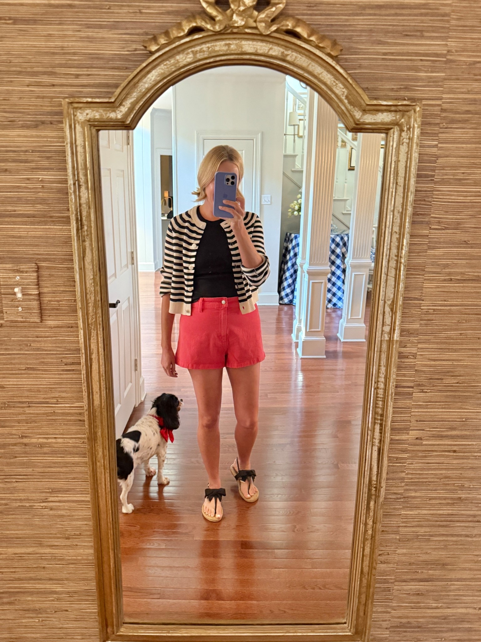 It’s sweater and shorts season, my fave! I found this cute striped cardigan (I’m so into cardigans lately!) and red sailor shorts at Target! I sized up one from my usual in the shorts, went down a size to a small in the sweater.

#LTKMidsize #LTKSeasonal #LTKFindsUnder50