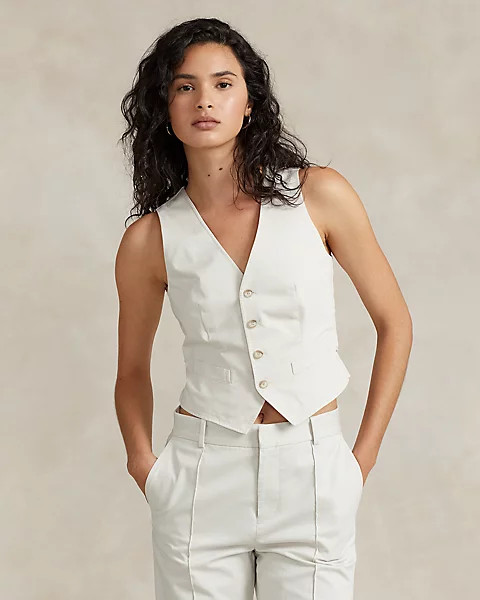 Twill-Front Waistcoat | Ralph Lauren (UK)