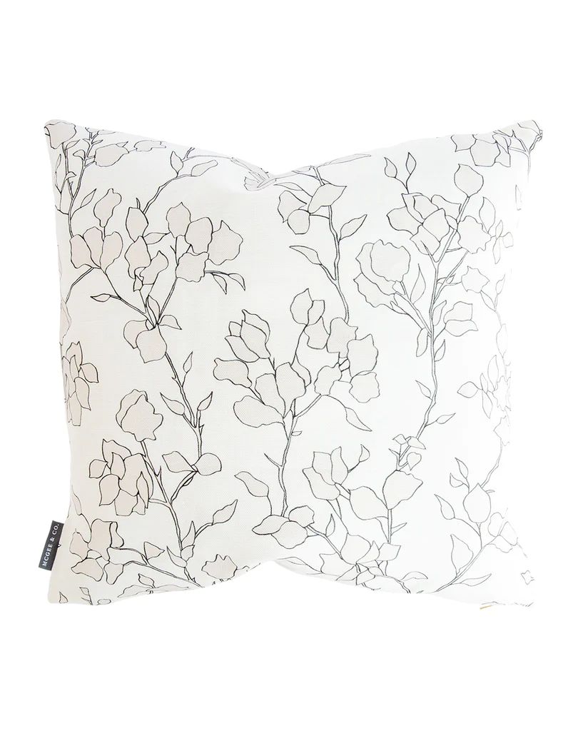 Blair Sketched Floral Pillow Cover | McGee & Co.