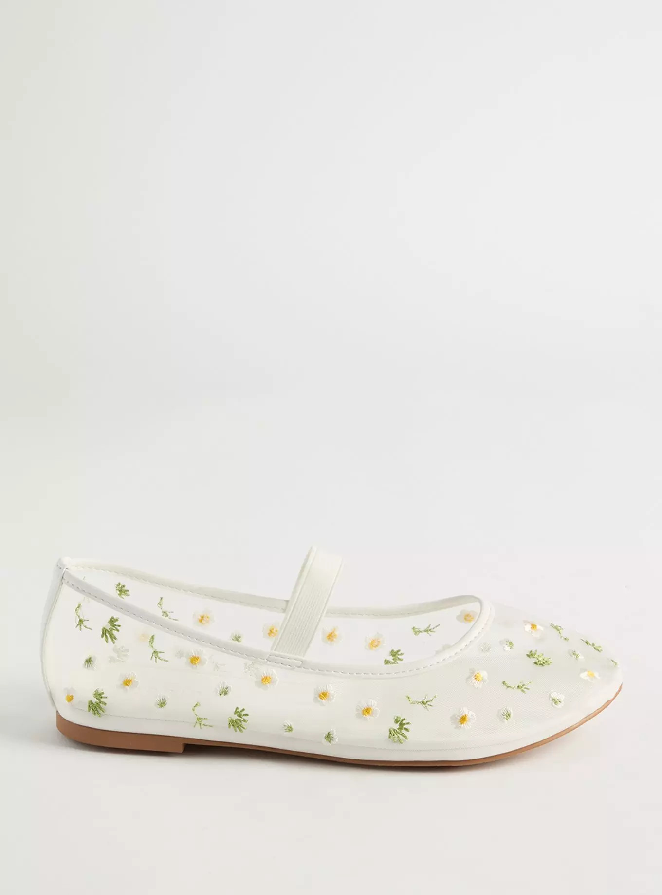 Floral Mesh Mary Jane Flat (WW) | Torrid (US & Canada)