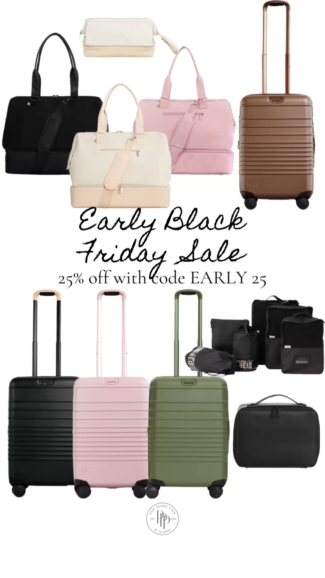 Beis Early Black Friday Sale🧳 use code EARLY25 for 25% off

Luggage, suitcase, travel, gift idea, gift guide

#LTKTravel #LTKGiftGuide #LTKSaleAlert