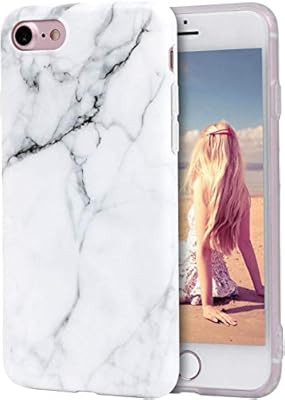 Imikoko iPhone 8 Case, iPhone 7 Case, Phone SE 2020 Case, Flexible Soft TPU Case Print Crystal Wh... | Amazon (US)