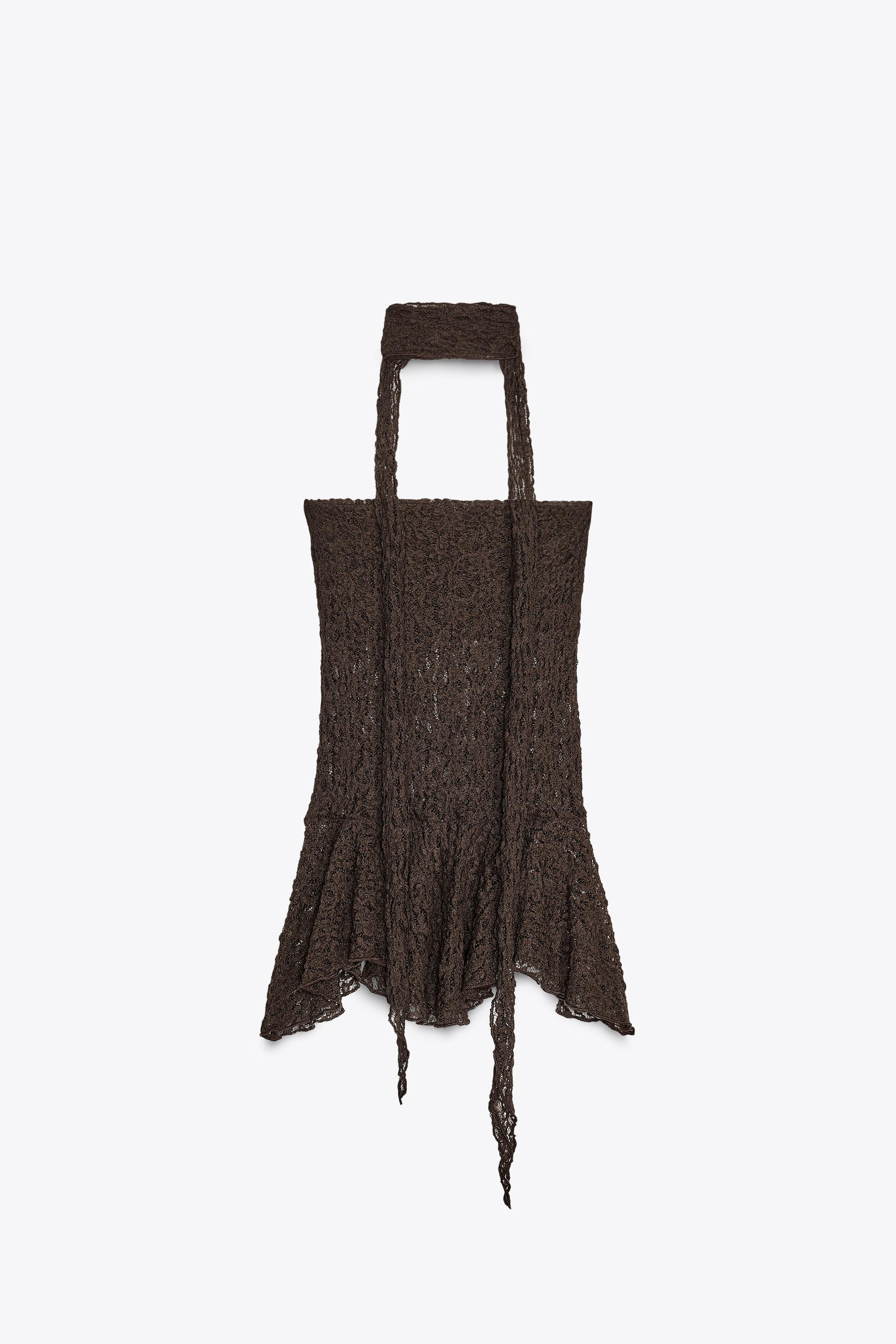 LACE SCARF TOP | Zara US