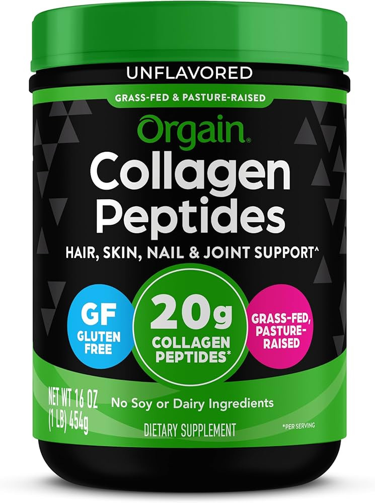 Orgain Hydrolyzed Collagen Peptides Powder For Women & Men, 20g Grass Fed Collagen, Unflavored - ... | Amazon (US)