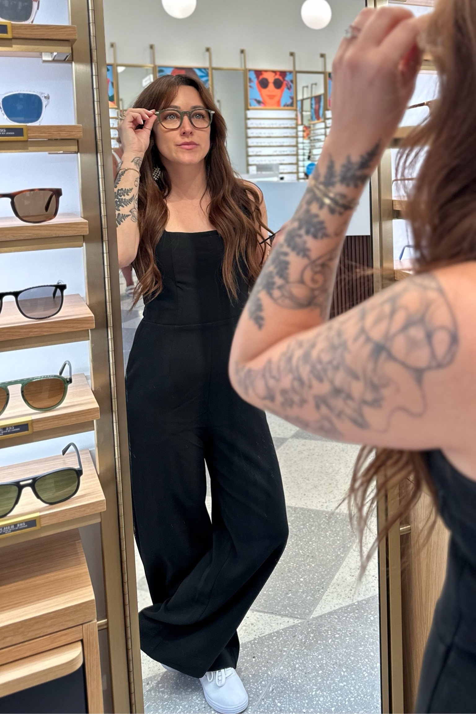 Black tank top jumpsuit romper from target & Warby Parker glasses

#LTKSeasonal #LTKFindsUnder50 #LTKWorkwear