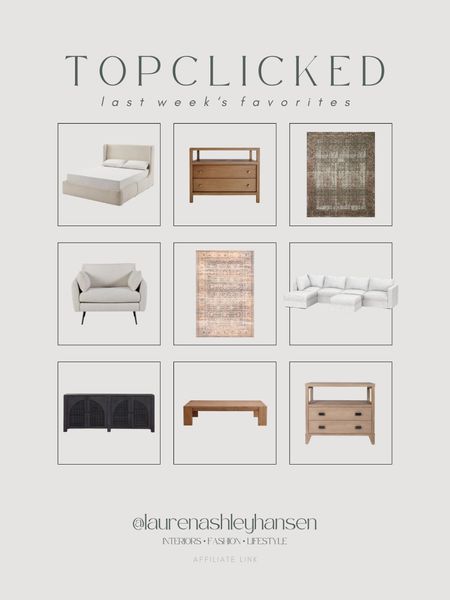 This week’s top clicked items! All of these items can be found in our home (except the Wilson nightstand) and are all products I love and recommend! So many of you were able to view these products during the Presidents’ Day sales too! 

#LTKstyletip #LTKsalealert #LTKhome