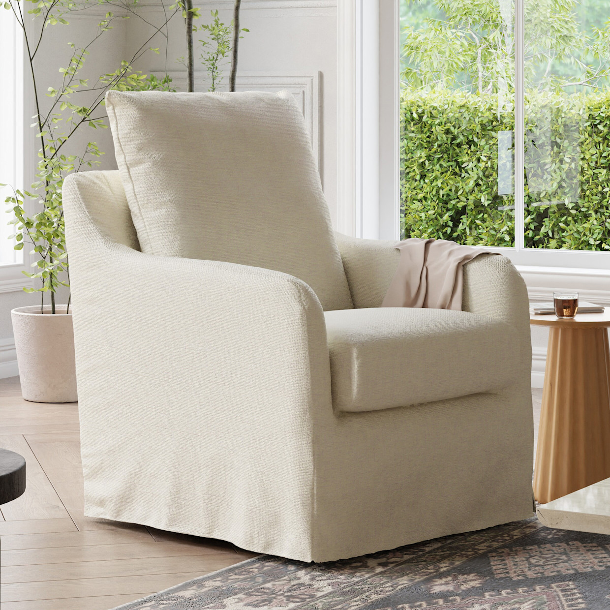 Reese Slipcover Swivel Glider | Babylist
