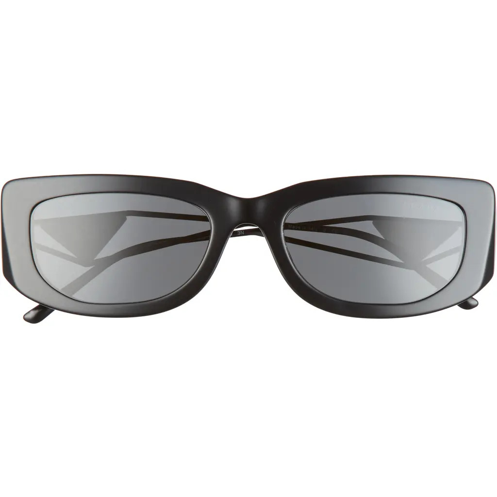 Prada 53mm Rectangular Sunglasses in Black at Nordstrom | Nordstrom
