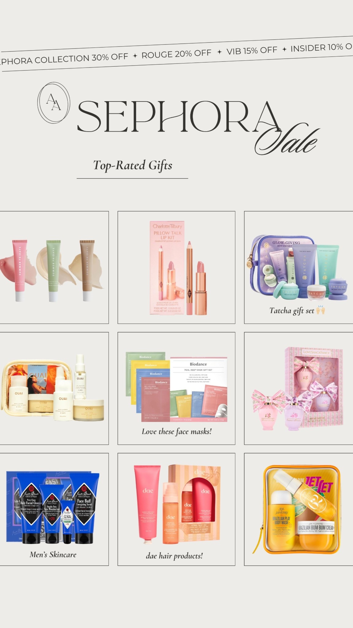 The Sephora Sale is now live for everyone! Save now on top-rated gift sets- love these also for trying new products in smaller sizes!

Save 10-20% off sitewide with code ‘SPRINGSALE’ at checkout— depending on tier! Rouge members can take 20% off, VIB members can take 15% off, & Insider members can take 10% off. + 30% off the Sephora Collection! Great time to shop everything on sale & stock up!! Sale ends 4/20

Beauty favorites, makeup routine, beauty finds, summer makeup

#LTKTravel #LTKBeauty #LTKSaleAlert