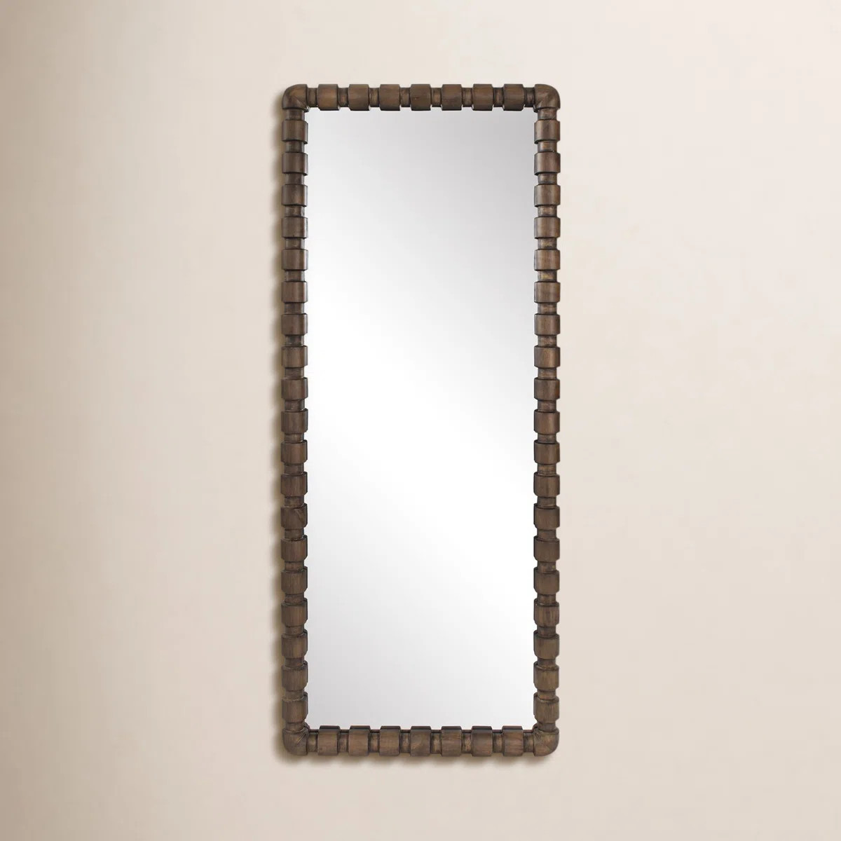 Wooden Bobbin Vanity Mirror | Perigold