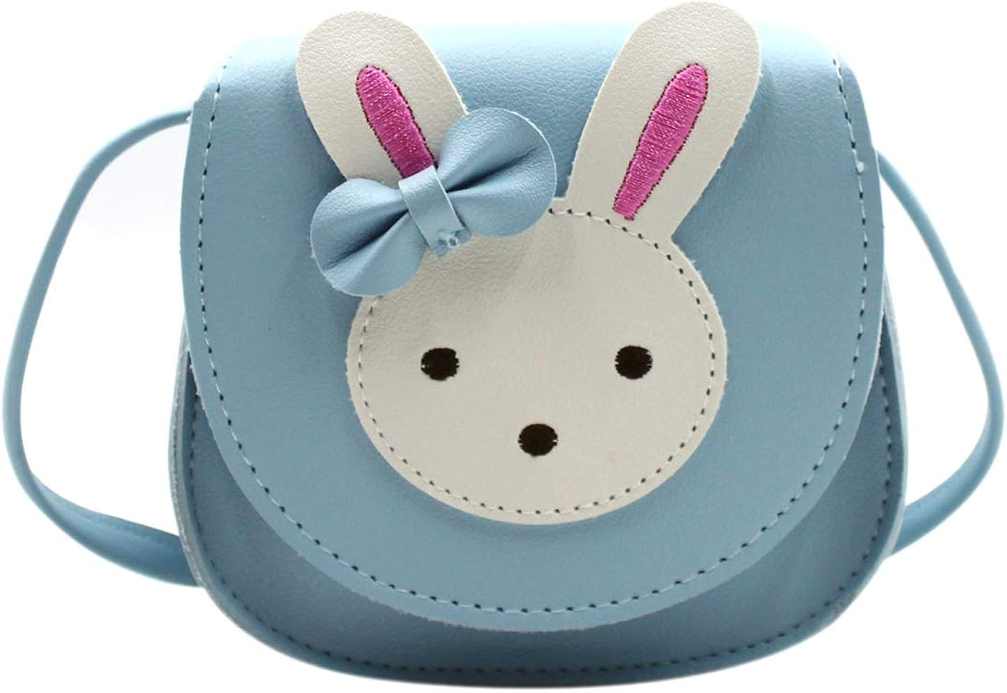 Little Girls' Cute Rabbit Crossbody Purse Small Bow Shoulder Bag Handbag for Kids Toddlers | Amazon (US)