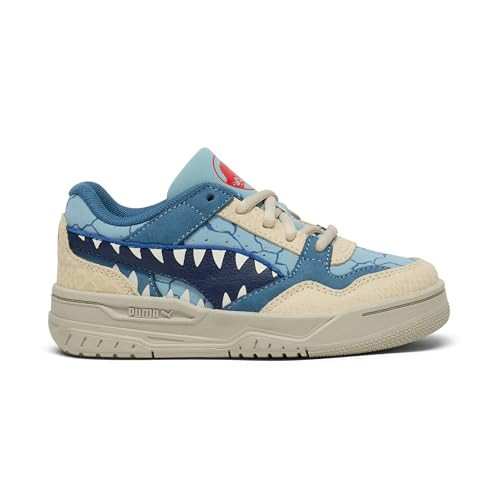 PUMA Rebound Retro Jurassic World Shoes Sneaker, Seafoam-Navy-Creamy Vanilla, 4.5 US Unisex Big Kid | Amazon (US)