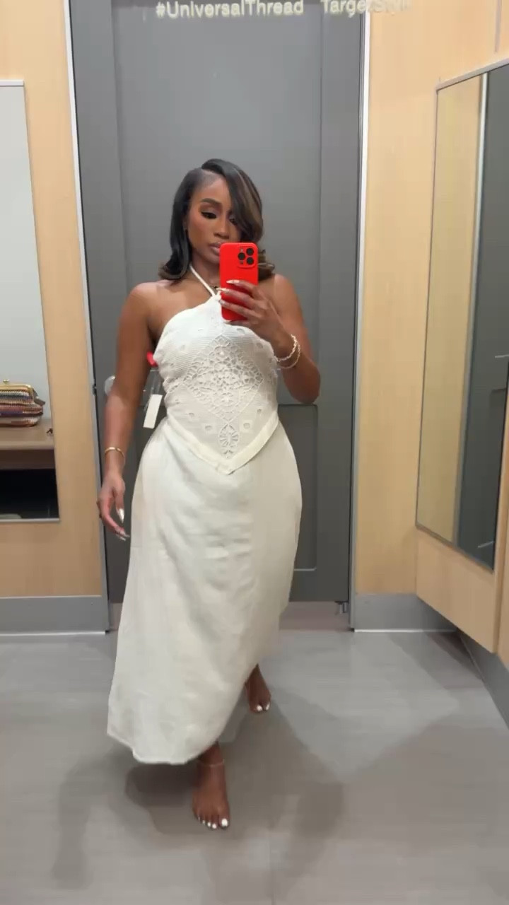 quilted detail halter spring dresses!

#LTKootd #LTKMidsize